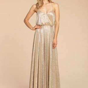 Haley Paige Bridesmaid Dress, Gold, size 6